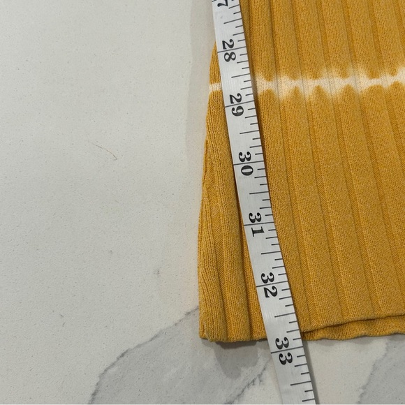 NWT Sandro Yellow Tye-Dye  Rib Pant - Picture 15 of 15